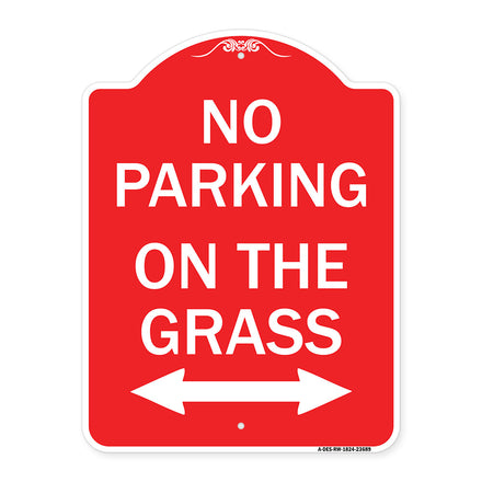 No Parking on the Grass (With Bidirectional Arrow