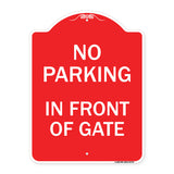 No Parking in Front of Gate