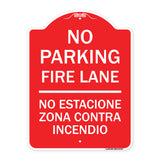 No Parking Fire Lane No Estacione Zona Contra Incendio