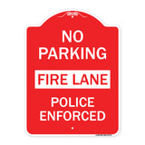 No Parking Fire Lane Police Enforced