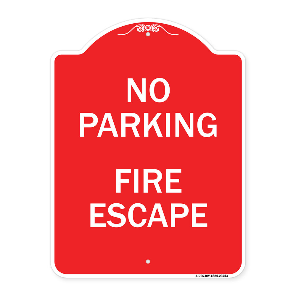 No Parking Fire Escape