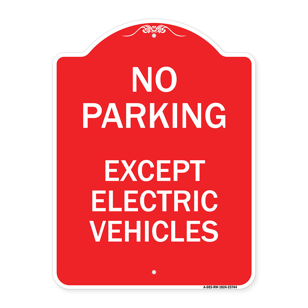 No Parking Except Electric Vehicles