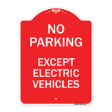 No Parking Except Electric Vehicles