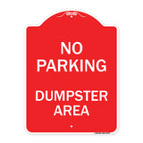 No Parking Dumpster Area