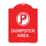 No Parking Dumpster Area