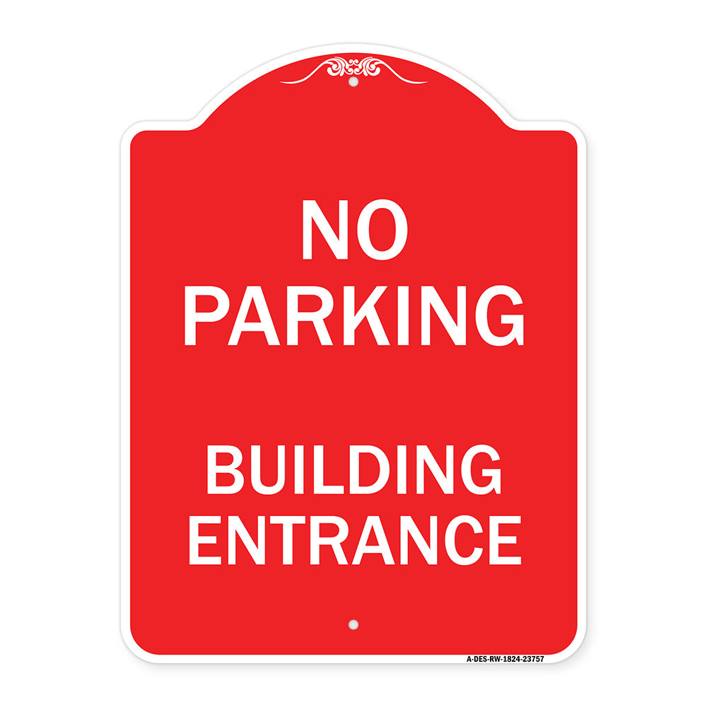 No Parking Building Entrance