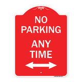 No Parking Anytime with Bidirectional Arrow