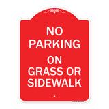 No Parking - on Grass or Sidewalk