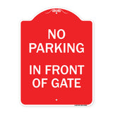 No Parking - in Front of Gate