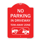 No Parking - in Driveway Tow Away Zone (With Graphic)
