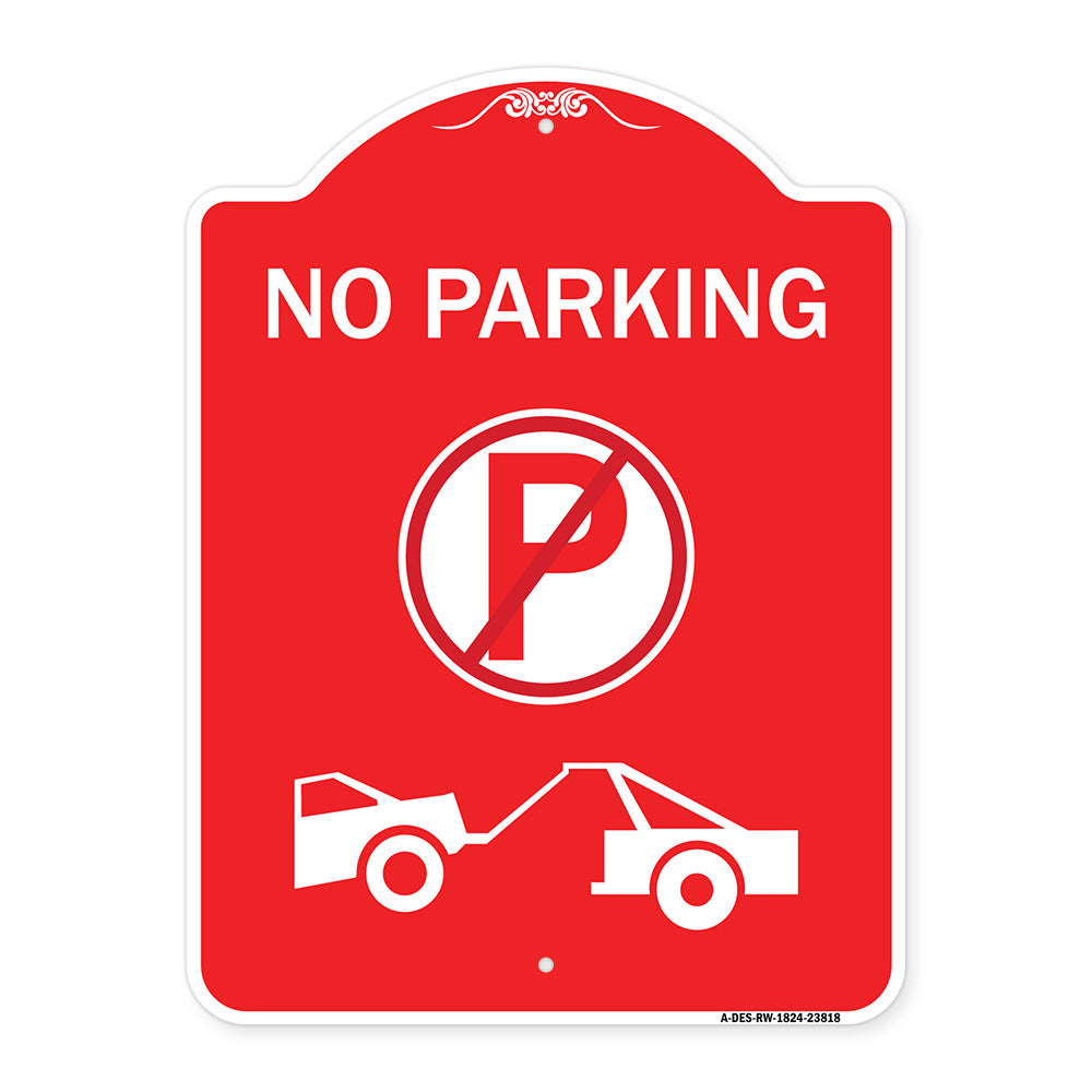 No Parking (No Parking Symbol and Tow Truck Symbol)