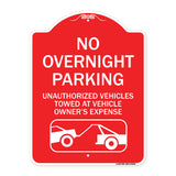 No Overnight Parking Unauthorized Vehicles Will Be Towed