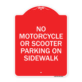 No Motorcycle or Scooter Parking on Sidewalk