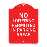 No Loitering Permitted in Parking Areas