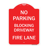 No Blocking Driveway Fire Lane
