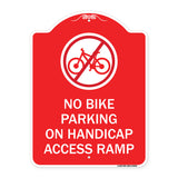 No Bike Parking on Handicap Access Ramp
