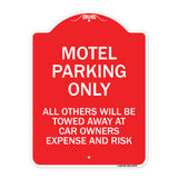 Motel Parking Only All Others Towed