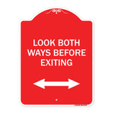 Look Both Ways Before Exiting (With Bidirectional Arrow)