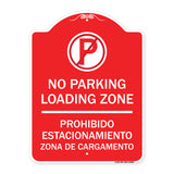 Loading Zone - Prohibido Estacionamiento Zona De Cargamento (With No Parking Symbol)