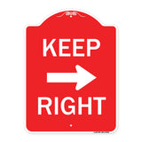 Keep Right Sign (Right Arrow)