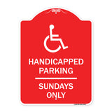 Handicapped Parking - Sundays Only (With Graphic)