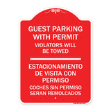 Guest Parking with Permit Violators Will Be Towed - Estacionamento De Visita Con Permiso Coches Sin Permiso Seran Remolcados