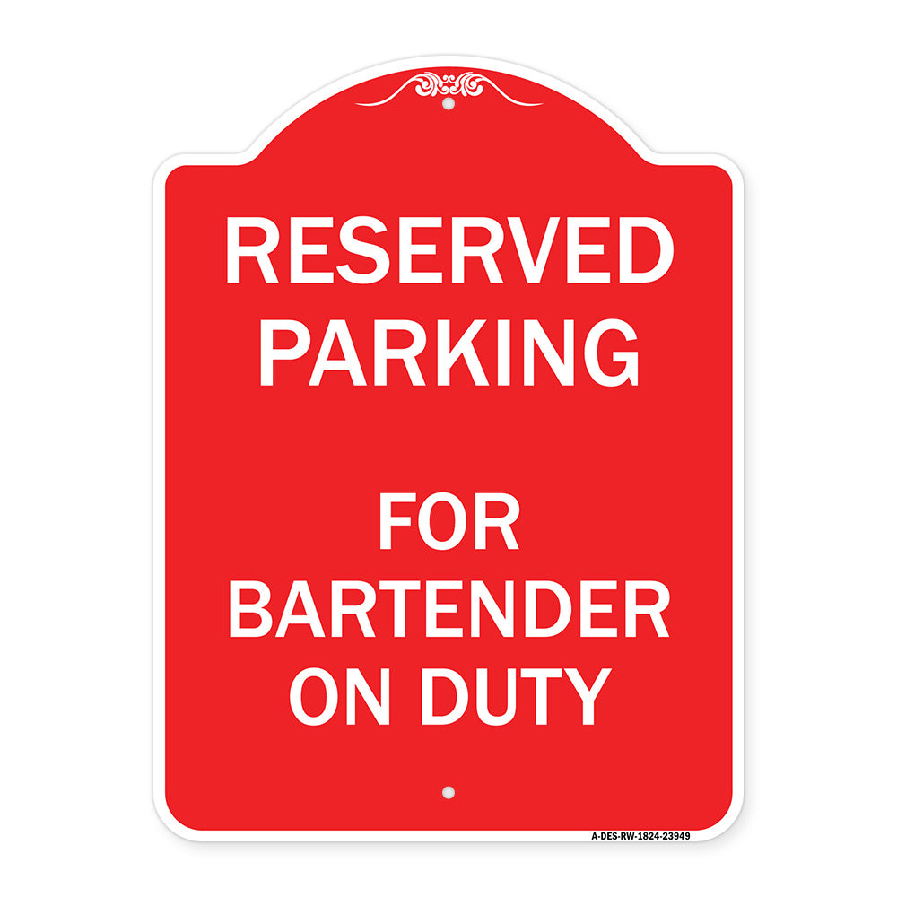 For Bartender on Duty