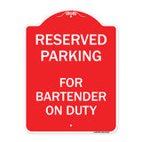 For Bartender on Duty