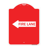 Fire Lane Left Arrow