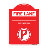 Fire Lane - No Parking (With No Parking Symbol)