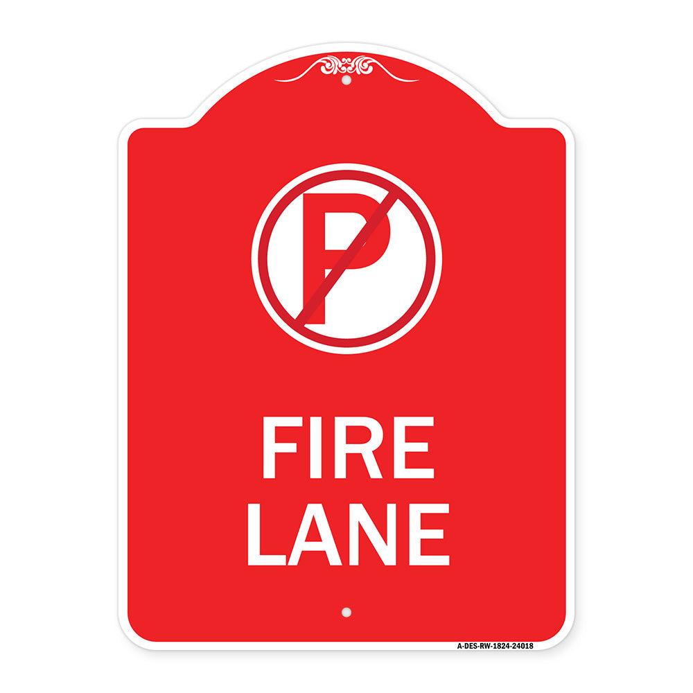Fire Lane (No Parking Symbol)