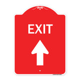 Exit Sign Exit with Up Arrow