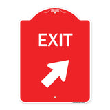 Exit Sign Exit with Right Arrow