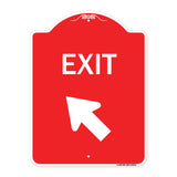 Exit Sign Exit with Left Arrow