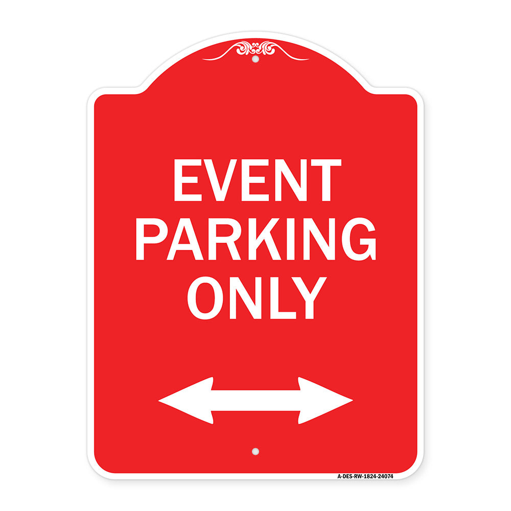 Event Parking Only (With Bidirectional Arrow)