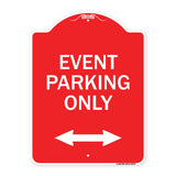 Event Parking Only (With Bidirectional Arrow)