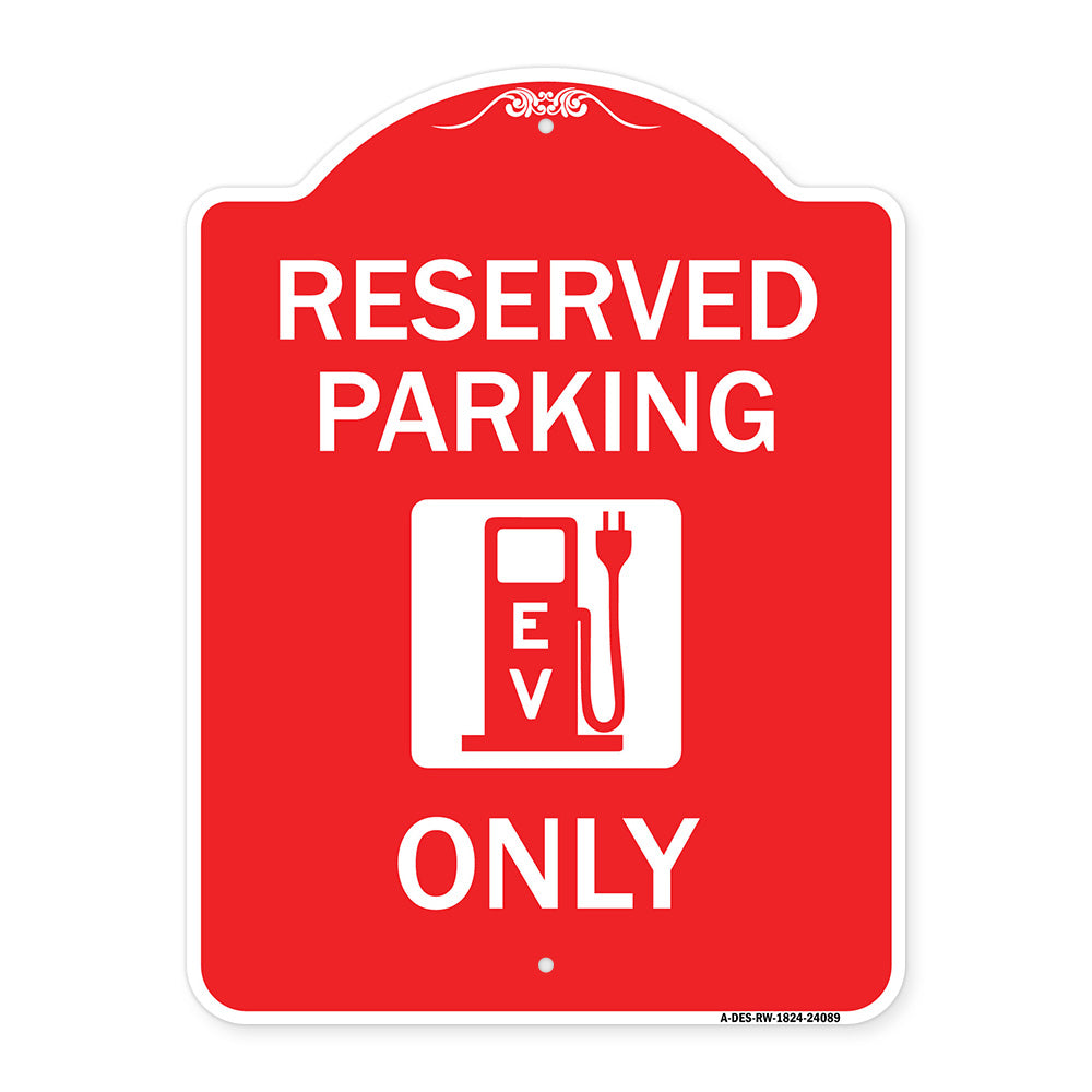 Ev Only (With Electric Vehicle Charging Station Graphic)