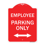 Employee Parking Only (With Bi-Directional Arrow)