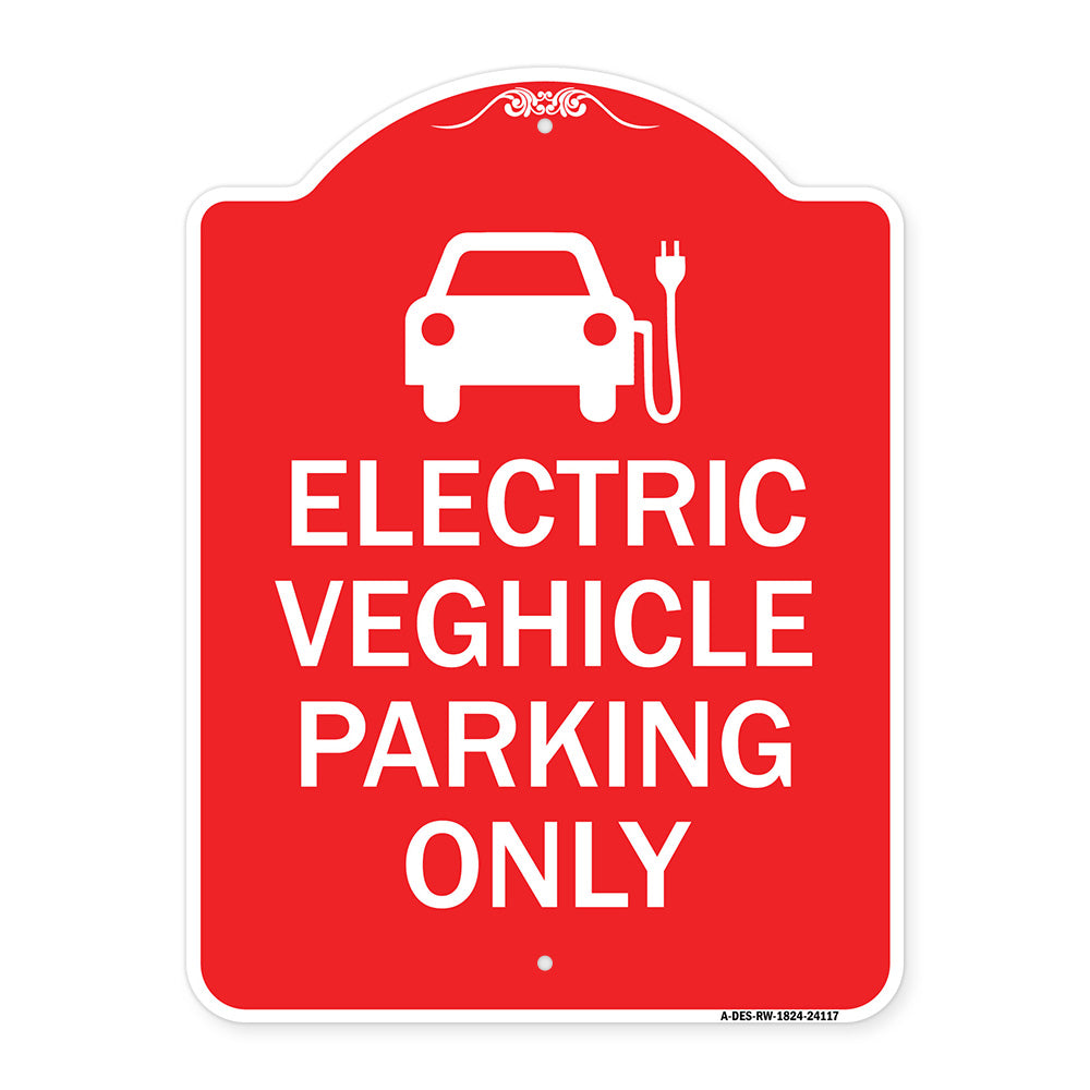 Electric Vehicle Parking Only (With Graphic)