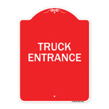 Driveway Sign Truck Entrance