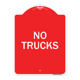 Driveway Sign No Trucks