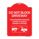 Do Not Block Driveway (With Graphic)