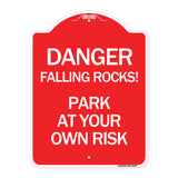 Danger Falling Rocks! - Park at Your Own Risk