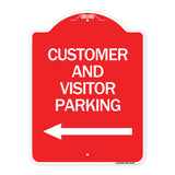 Customer and Visitor Parking (With Left Arrow)