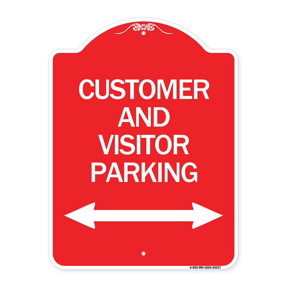 Customer and Visitor Parking (Bidirectional Arrow)