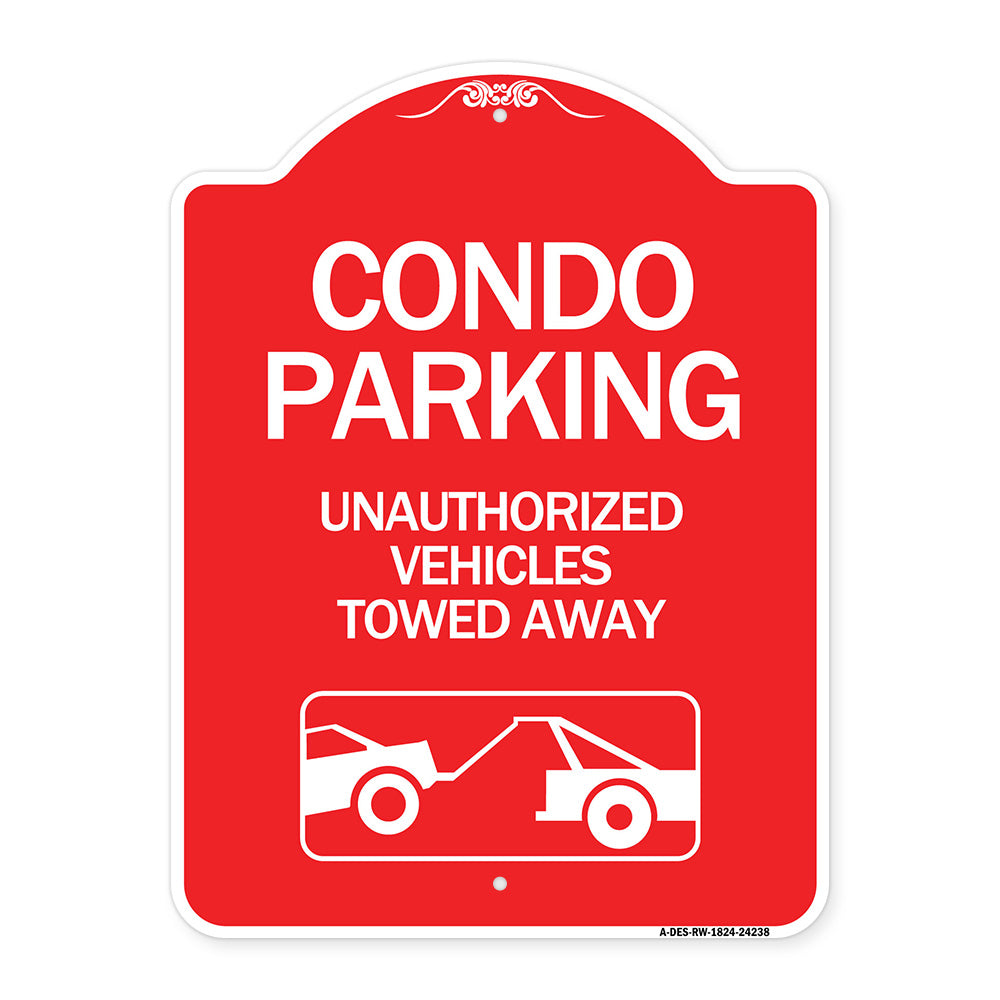 Condo Parking - Unauthorized Vehicles Towed Away (With Car Tow Graphic)