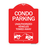 Condo Parking - Unauthorized Vehicles Towed Away (With Car Tow Graphic)