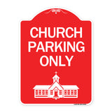 Church Parking Only (Church Symbol)