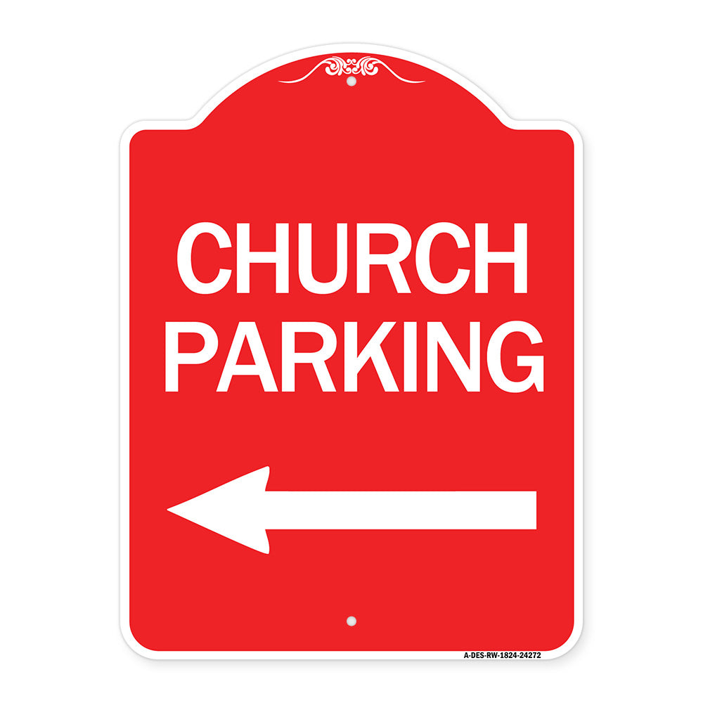 Church Parking (With Left Arrow)