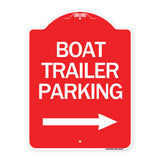 Boat Trailer Parking (With Right Arrow Symbol)